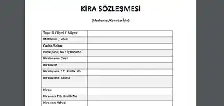 Kira Sözleşmesi